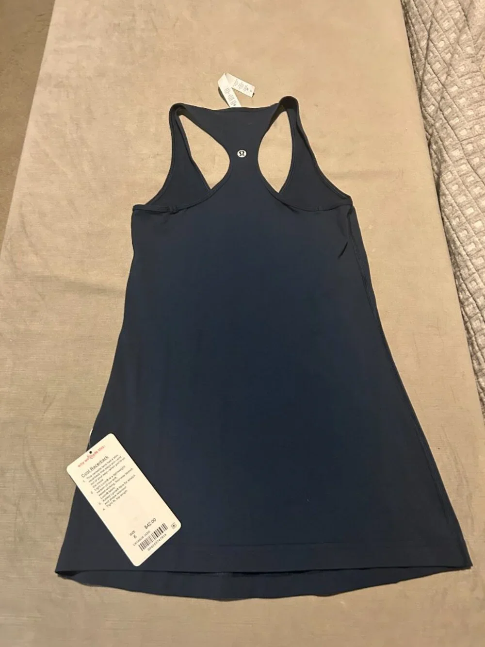 NWT Lululemon Cool Racerback Tank Top Size 6 Jazz Indigo Navy Blue